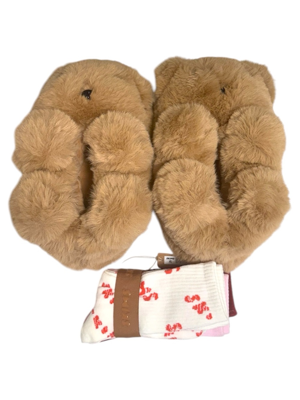 SKIMS Teddy Bear Slippers